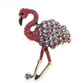 thumbnail image 1 of Broche de aleación pintada con esmalte de avestruz de flamenco rojo para mujer Afortunado Sencillez, 1 of 4