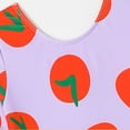 thumbnail image 4 of REDARER Girls Long Sleeve One Piece Swimsuit with Tomato Print UPF 50+ Sun Protection Swimwear for Summer Beach & Surfing,6-7 Years, 4 of 9