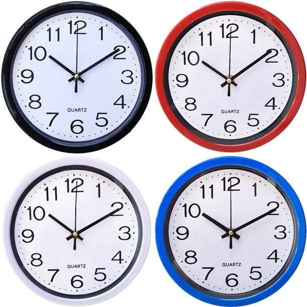 Reloj De Pared Redondo, Relojes De Cocina Para Dormitorio, Reloj De Pared De Cuarzo, Movimiento Silencioso Adecuado Para El Hogar Kearding HA025093-03