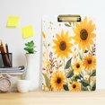 thumbnail image 2 of FORMRS Acrylic Clipboard with Low Profile Clip Standard A4 Letter Size, 12.5" x 9", Beige Sunflowers, 2 of 8