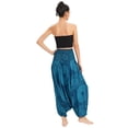 thumbnail image 3 of Previn Women's Boho Yoga Pants High Waisted Lightweight Yoga Loose Soft Hippie Harem Pants Indian Bohemian Dance Beach Pants A01204 Small-Large, 3 of 5