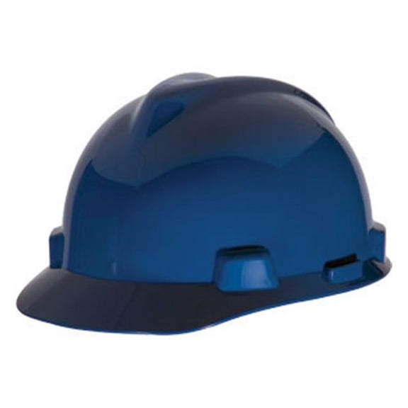 MSA V-Gard® Standard Slotted Cap w/ Staz-On® Suspension, Blue, 1/Each