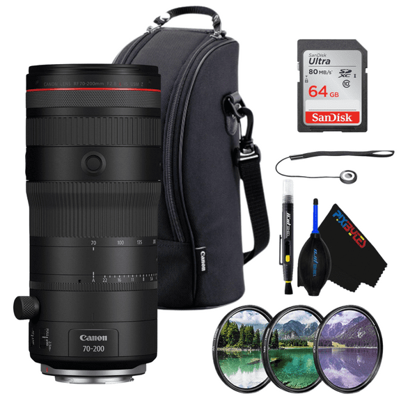 Canon RF 70-200mm f/2.8 L IS USM Z Lens  (Black) Filter Kit and more
