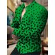 thumbnail image 1 of Camisa de cuadros geométricos para hombre, solapa, manga larga, botones, ropa estampada, ocio al aire libre, verano 2024, 1 of 6