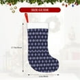 thumbnail image 4 of Yiaed Purple and Blue Squares Print Christmas Stockings, Christmas Stockings Hanging Ornaments, Christmas Stockings for Family Christmas Holiday Decorations, 4 of 7