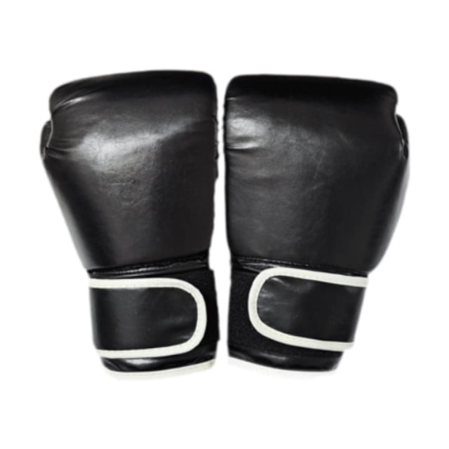 Protectores de guantes de boxeo MMA PU Guantes de entrenamiento Karate Sport Mittens para la sesión de entrenamiento de ejercicios Entrenamiento de Niño negro