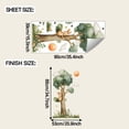 Adorable Cartoon Big Tree and Flower Bush Wall Stickers for Kids' Room ...