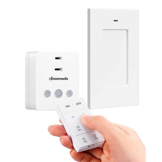 Conector de atenuación inalámbrico DEWENWILS para iluminación interior con un alcance de 100 m