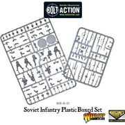 Bolt Action Miniatures - Warlord Games Soviet Infantry 28mm Miniatures- 40 Soviet Infantry Military Models, WW2 Model Kits, Miniature Wargaming by Wargames Delivered- Plastic Model Kits Military