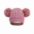 thumbnail image 4 of REDARER Kids Knitted Winter Hat with Lining & Double Pom Poms | Cute Warm Beanie for Cold Weather,One Size, 4 of 4