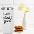 thumbnail image 3 of Nurse Gifts.I Will Stab You Tumbler Gifts.20 oz (White)Nursing Graduation Mug Gift for Nurses Birthday Christmas Appreciation Gifts.Funny Nurse Week Nurse Day Gag Gift for Nurse RN Nursing Student., 3 of 6