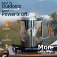 thumbnail image 2 of Coffee Pot Stovetop Maker Percolator Campfire Stainless Steel Camping Outdoors Home 12 Cup, 2 of 5