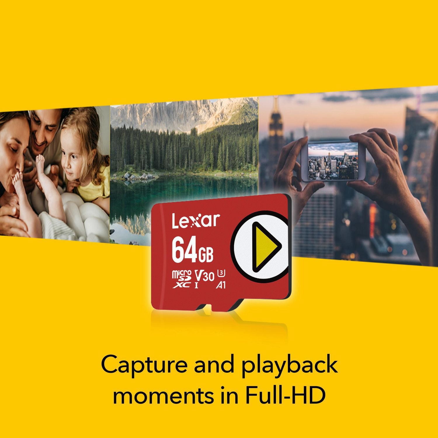 Lexar 64GB PLAY microSDXC UHS-I Memory Card