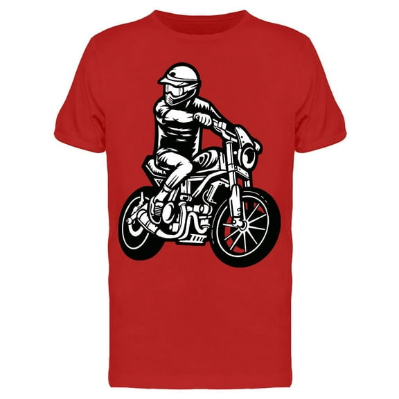Biker Logo Template T-Shirt Men -Image by Shutterstock, Male Medium