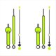 thumbnail image 4 of Juego de 2 Juegos de Movimiento de Reloj de Cuarzo, Movimiento Oscilante + Puntero Luminoso, Piezas de Reparación de Reloj, Piezas de Repuesto B, 4 of 5