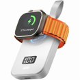 thumbnail image 1 of HAYANPortable Charger for Apple Watch Wireless: 2500mAh Power Bank with Magnetic Charger for Apple Watch Series 9 8 7 6 5 4 3 2 1 SE UItra UItra 2 and Phone (White), 1 of 1