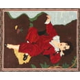 thumbnail image 1 of Ahgly Company Indoor Rectangle Traditional Saffron Red Persian Area Rugs, 9' x 12', 1 of 6
