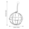 thumbnail image 2 of Milisten 3Ud Dispensadora De Para Jaula De Conejos Con Construcción Duradera En Plata, 2 of 8