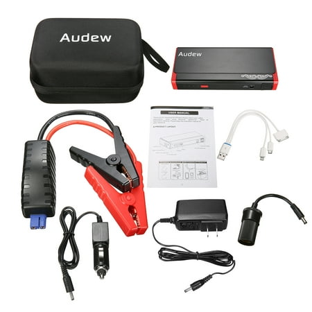 AUDEW 13800mAh Car Jump Starter Battery Jump Starter Battery Booster 500A, Battery Jumper Portable For Heavy Duty Trucks, SUV, Compact Cars And (Best Motorcycle Octane Booster)
