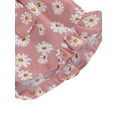 thumbnail image 3 of Inevnen Toddler Baby Girl Flowers Print Suspender Romper Jumpsuit Playsuit Holiday Clothes Kids Summer Outfit, 3 of 8