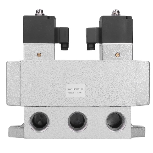 Válvula de 2 posiciones y 5 vías Ticfox Control eléctrico dual G1in K25D2H‑25DC 12V