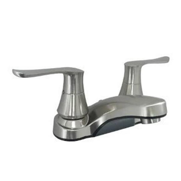 UYNN77NDH3 4 in. 2-Handle Lavatory with Solid Saber - Brushed Nickel
