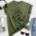thumbnail image 2 of The Ocean Made Me Salty T-shirt, Unisex Women's Men's Shirt, Vacation Shirt, Beach T-shirt, Heather Military Green, Medium, 2 of 6