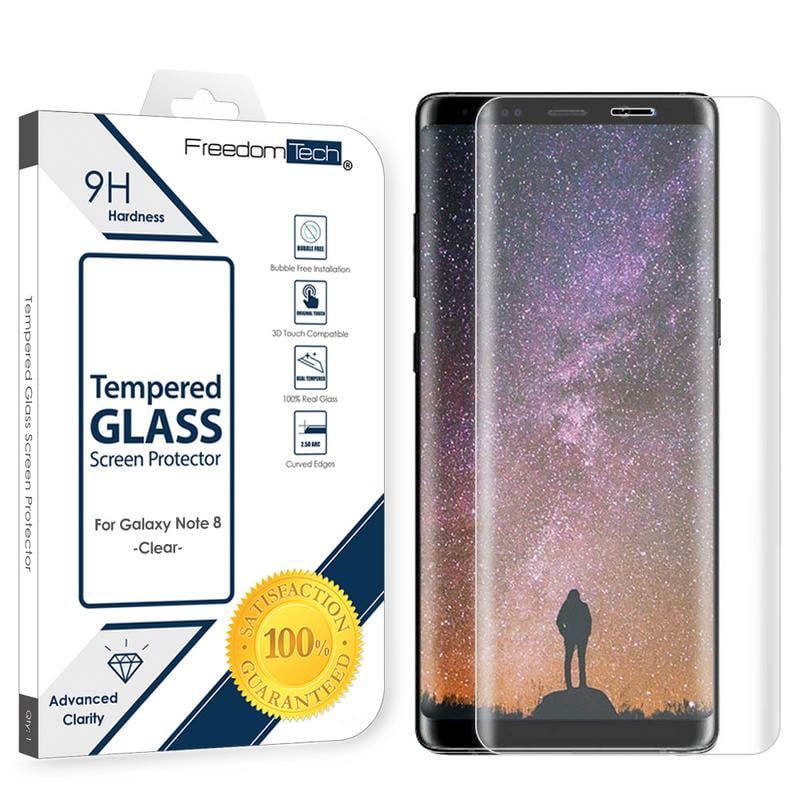 Galaxy Note 8 Screen Protector Tempered Glass, FREEDOMTECH 3D Curved ...