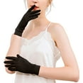 thumbnail image 5 of Womens Gloves Winter Gloves Women's Fashion Solid Color Five Finger Gloves Breathable Sunscreen Solid Color Etiquette Gloves, 5 of 5