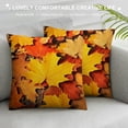 thumbnail image 3 of COMIO Hello Fall Maple Leaf Pillow Covers, Autumn Thanksgiving Harvest Seasonal Pillowcases,Autumn Gifts,Fall Themed Decorate Home Farmhouse,Fall Outdoor Pillow Covers, 3 of 5