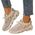thumbnail image 4 of Y2k Platform Sneakers for Women and Girls Retro Mesh Breathable Summer Casual Walking Shoes for Gym Workouts, 4 of 9