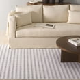 thumbnail image 2 of SAFAVIEH Martha Stewart Serenity Idella Striped Area Rug, Ivory/Charcoal, 4' x 6', 2 of 10