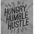 thumbnail image 2 of Hungry Humble Hustle Inspirational Plus Size Crewneck Graphic Tee Shirt Brisco Brands 2X, 2 of 5