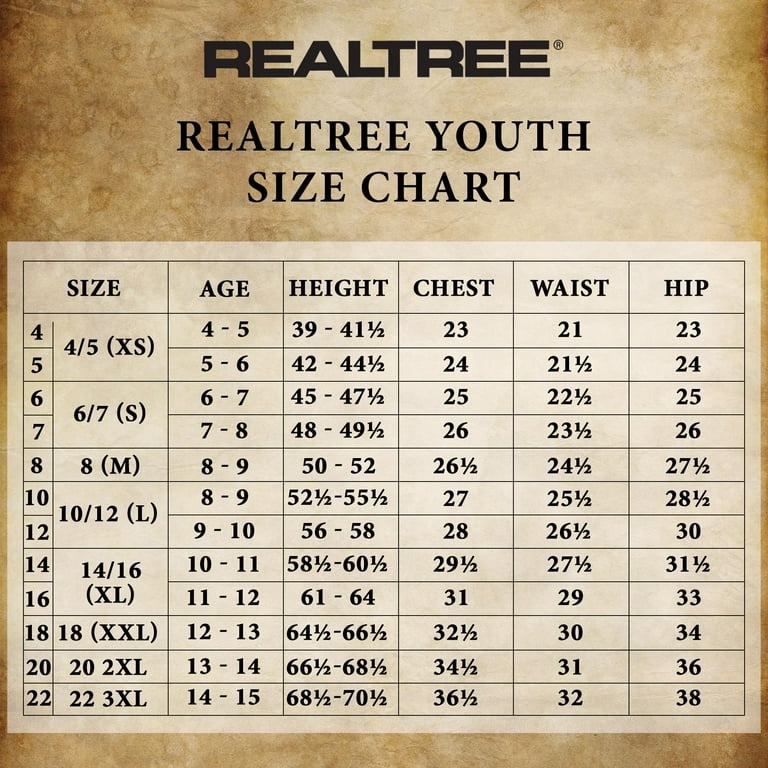 Pantalon Thermique Enfant Ensemble Thermique Haut Et Bas Realtree Youth Taille L (10-12 Ans) - Couche De Base Camouflage, Contrôle Des Odeurs Mouches Taille De L'hameçon 10 Pour La Pêche