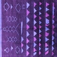 thumbnail image 1 of Ahgly Company Indoor Square Solid Purple Modern Area Rugs, 5' Square, 1 of 4