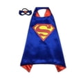 thumbnail image 1 of Niños Niños Marvel Superhéroe Superman Dc Capa Capa con máscara para los ojos Disfraz de Cosplay, 1 of 1