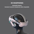thumbnail image 6 of VR Headset Earphones with Hi-Fi Sound Enhancement, Adjustable Ear Cups & Memory Foam Cushions, Ultra-Lightweight Compatible with Meta Quest 3/3S VR Headsets-White, 6 of 9