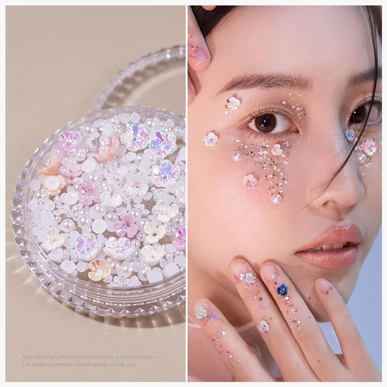 Face Gems Body Gems SILVER, GOLD, or PINK Face & Body Jewels Rave  Accessories Festival Make up Self Adhesive Face Glitter 