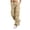 Khaki 1, variant on Womens Cargo Trousers High Waist Hiking Walking Jogging Pants Ladies Wide Straight Leg Casual Pants with Multi Pockets Ladies Casual Jogger Work Trousers