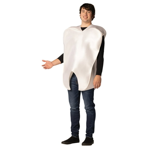 Rasta Imposta Tooth Halloween Costume, Adult One Size, White, R1760-OS