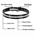 thumbnail image 4 of Collar reflectante para perro, correa ajustable de alta elasticidad, impermeable, a prueba de olores, cinta de nailon recubierta fuerte, 4 of 5