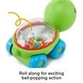 thumbnail image 4 of Fisher-Price Poppity Pop Turtle Push-Along Vehicle with Sounds for Infant Crawling Play, 4 of 8