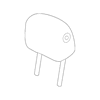 Genuine OE Jaguar Headrest - C2D13497WTN