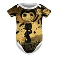 thumbnail image 6 of Bendy And The Ink Machine Baby Boy Girl Short Sleeve Romper Clothing Set Print Cartoon Baby Summer One Piece Jumpsuit, 6 of 8