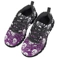 thumbnail image 3 of Uourmeti Halloween Sneakers Size 3 Little Kid Knitted Mesh Sports Shoes Boys Girls Skull Skeleton Cobweb Print Lace Up Athletic Running Shoes, 3 of 7