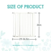 Regalo Easy Step Extra Tall Walk Thru Baby Safety Gate, Fits Openings 29-36.5 Inches, White