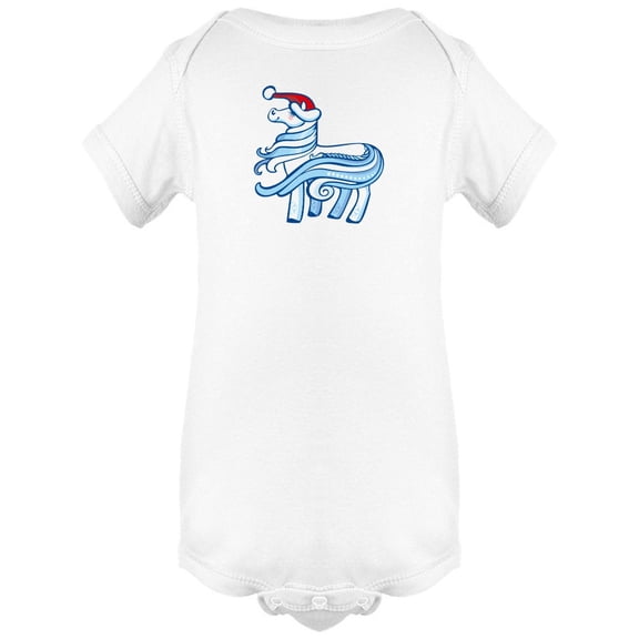 Adorable Christmas Pony Doodle Bodysuit Infant -Image by Shutterstock, 6 Months