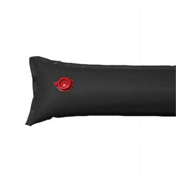 Deluxe 16-Gauge Single-Chamber Winter Water Tube for Swimming Pool Covers, 8', Black