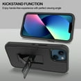 thumbnail image 6 of CoverON For Apple iPhone 13 Case, Military Grade Heavy Duty Full Body Phone Kickstand Cover - Black, 6 of 9