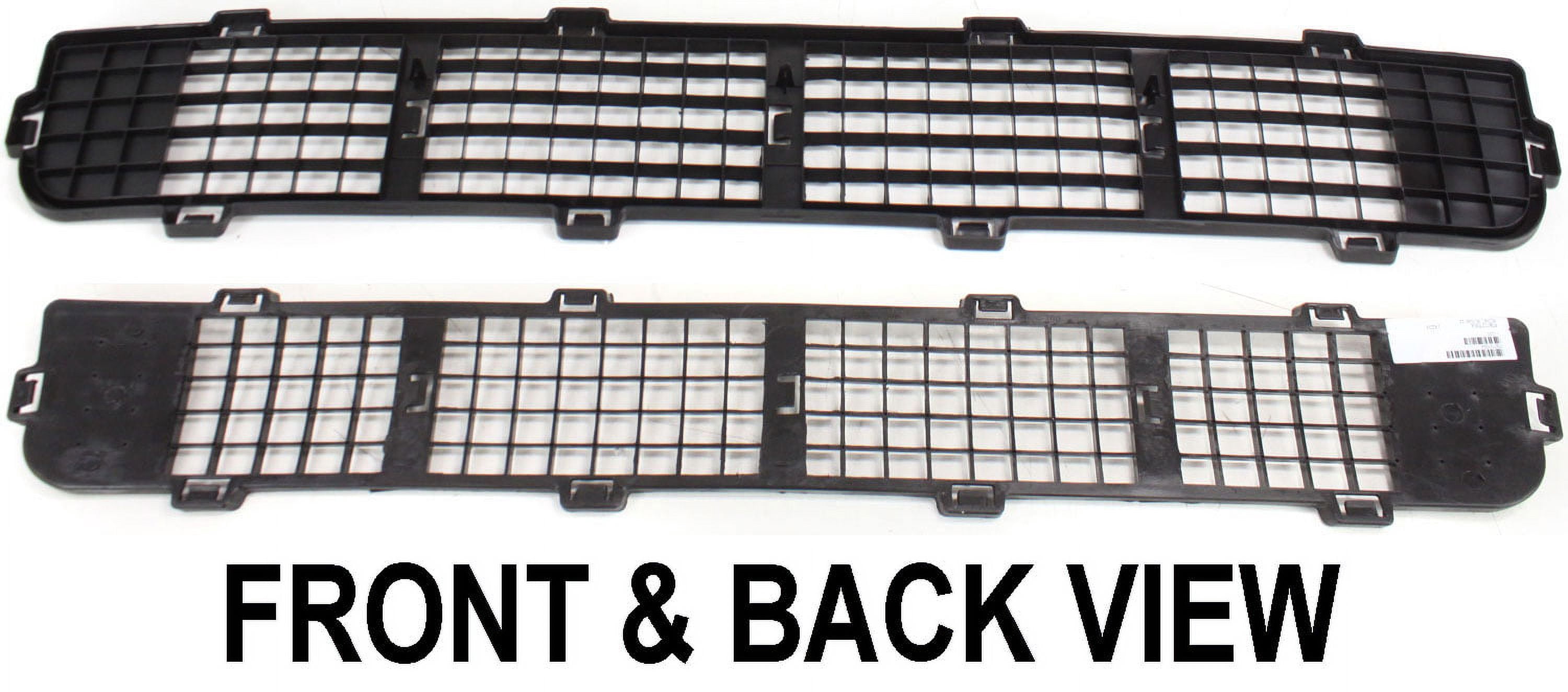 Bumper Grille Compatible With 2007-2010 Ford Edge Front Textured Black
